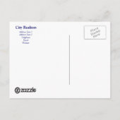 Agents immobiliers de ville de modèle de carte (Dos)