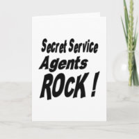 Agents Secret Service Rock! Carte de vœux
