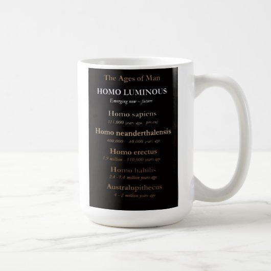 Ages Of Man Mug 11 Oz Or 15 Oz (Droite)