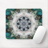 Agether Star: Geometrische fractale Mousepad Muismat (Met muis)