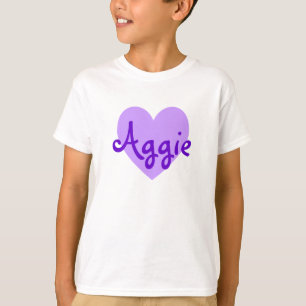 Aggie in Paars T-shirt