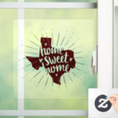 Aggie Maroon Home Sweet Home Texas Raamsticker (Huis)