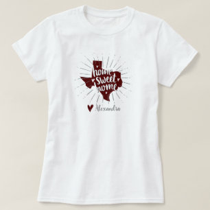 Aggie Maroon Home Sweet Home - Texas T-shirt