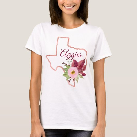 "Aggie" Texas Floral Shirt (Voorkant)