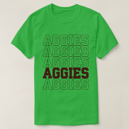 Aggies School Spirit T-shirt (Design voorkant)