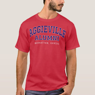 Aggieville Alumni Manhattan Kansas Paarse boog T-shirt