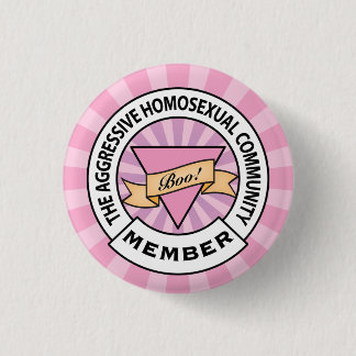 Aggressieve Homoseksuele Gemeenschapsbadge Ronde Button 3,2 Cm