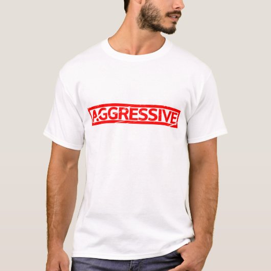 Aggressieve stempel t-shirt (Voorkant)