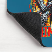 Aggressively Whimsical Dark Fantasy Warrior Battle Muismat (Hoek)