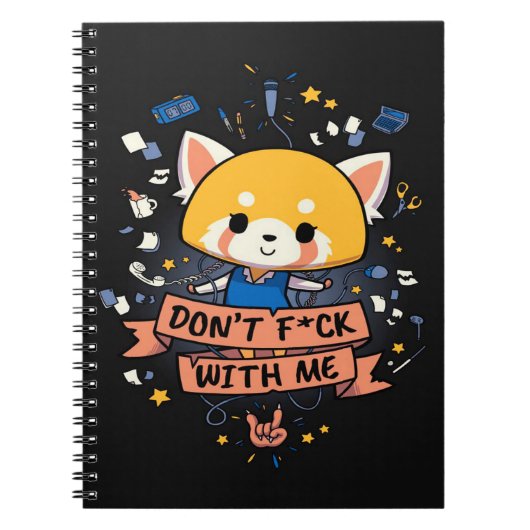 Aggretsuko Cute Red Panda | Cute Panda Lover Notitieboek (Voorkant)