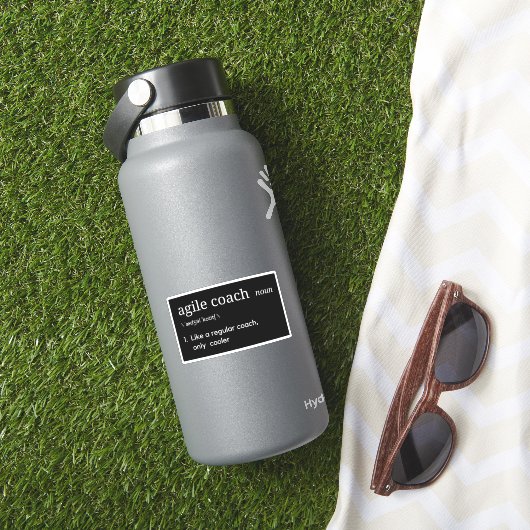 Agile Coach Funny Sticker (HydroFlask Insitu)
