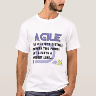 Agile - de kortste afstand t-shirt