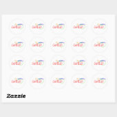 Agile est un sticker rond classique (Feuille)