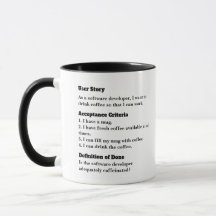Agile histoire de l'utilisateur mug pour le plaisi