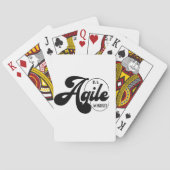Agile is een denkbeeld pokerkaarten (Achterkant)