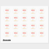 Agile is een mindset-planner ronde sticker (Vel)