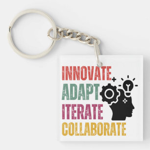 Agile Mindset Core Principles Positief Denken Sleutelhanger