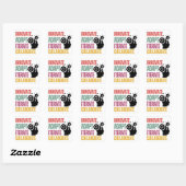 Agile Mindset Core Principles Positief Denken Vierkante Sticker (Vel)