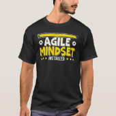 Agile Mindset Geïnstalleerd Agile projectbeheer T-shirt (Voorkant)