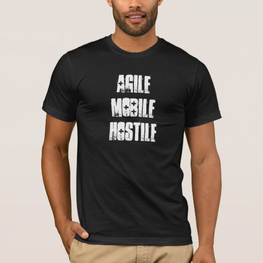 AGILE MOBILE HOSTILE T-SHIRT (Voorkant)