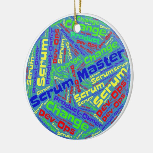 AGILE SCRUM-DESIGN KERAMISCH ORNAMENT (Links)