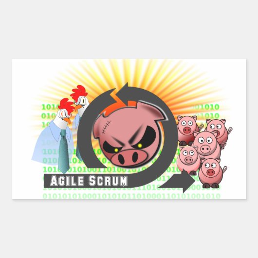 Agile Scrum Sticker - ! (Voorkant)