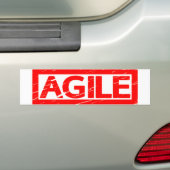 Agile Stamp Bumpersticker (Op auto)