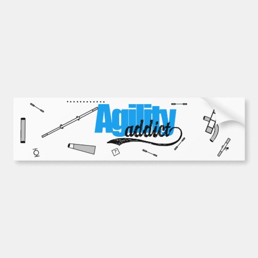 Agility Addict Bumpersticker (Voorkant)