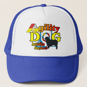 Agility Australian Shepherd Gifts Trucker Pet