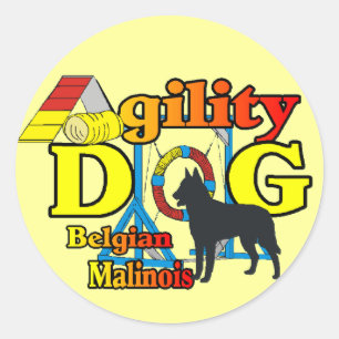 Agility Belge Malinois Cadeaux Stickers