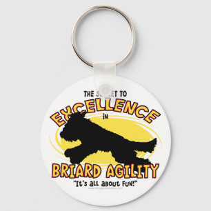 Agility Briard Secret Sleutelhanger