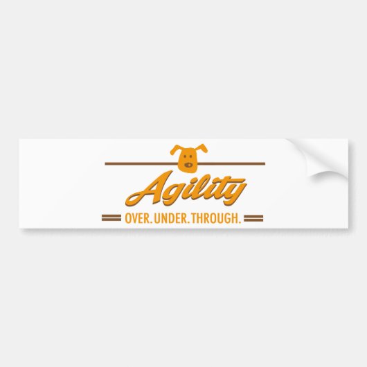 agility bumpersticker (Voorkant)