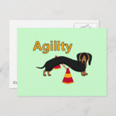 Agility dog briefkaart (Voorkant / Achterkant)