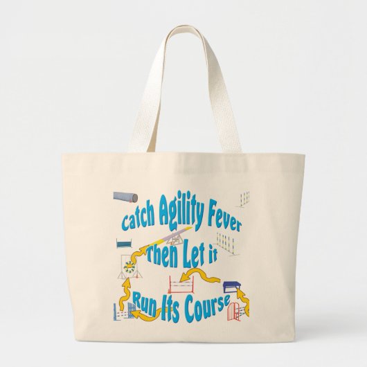 Agility Fever Grote Tote Bag (Voorkant)