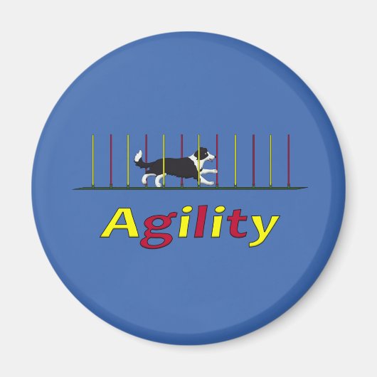 Agility hond magneet (Voorkant)