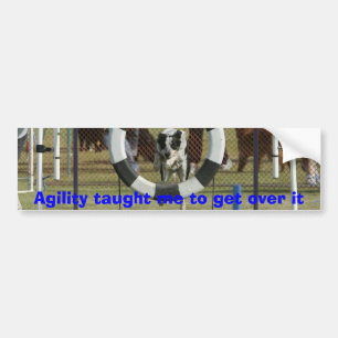 Agility leerde me om er over te praten bumpersticker