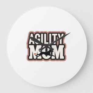 Agility Moeder Vintage Honden Agility Silhouet Typ Grote Klok
