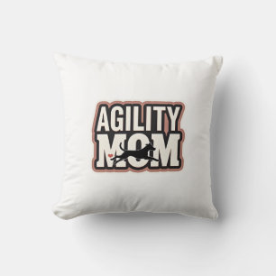 Agility Moeder Vintage Honden Agility Silhouet Typ Kussen