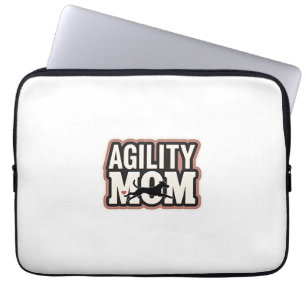 Agility Moeder Vintage Honden Agility Silhouet Typ Laptop Sleeve