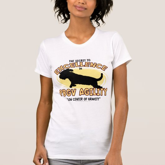 Agility PBGV Geheime Dames TShirt (Voorkant)