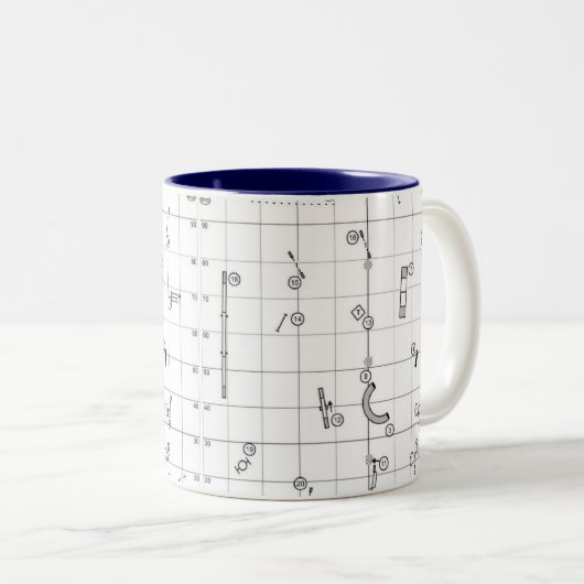 Agility Themed Course Map Mug (Devant droit)