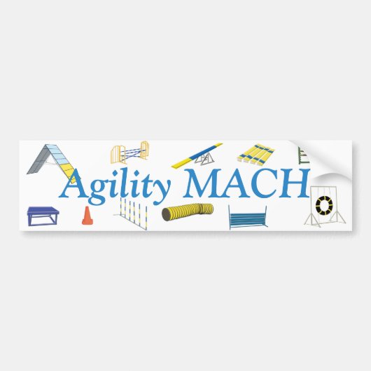 Agility Titles Bumpersticker (Voorkant)