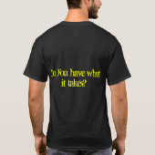 Agility wat het T-shirt inhoudt (Achterkant)