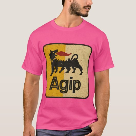  Agip-Logo-Poster T-shirt (Voorkant)