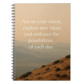Agir sur votre journal de notes de vision (Devant)