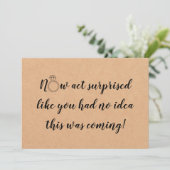 Agissez maintenant carte à plat de la proposition  (Debout devant)