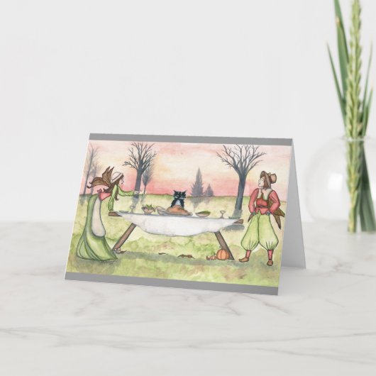 Agitations et la carte de voeux de thanksgiving de (Devant)