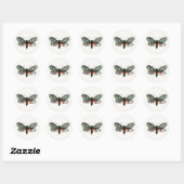 Aglaope infausta - Almond-Tree Leaf Skeletonizer K Ronde Sticker (Vel)