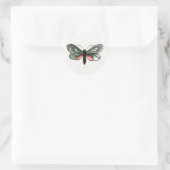 Aglaope infausta - Almond-Tree Leaf Skeletonizer K Ronde Sticker (Tas)