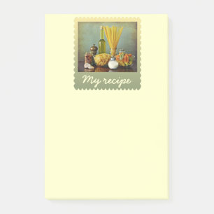 aglio, olio e peperoncino (knoflook, olie en Spaan Post-it® Notes